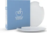 Fiftyeight Products Kuchenteller 20cm 2er Set weiß mit Biss