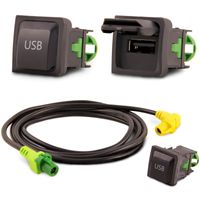 USB Einbau Block Schalter Adapter Kabel Auto Radio für VW RCD510 RNS315 RCD300