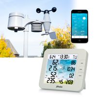 Alecto Ws5400 Professionelle 8-in-1-Wi-Fi-Wetterstation mit App und drahtlosem Außensensor