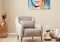 Hanah Home, Venus- BLC2744, Sahne, Schlafsofas, Rahmen: 100% Buchenholz