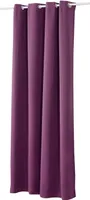 WOLTU Vorhang Gardinen Blickdicht mit Ösen, 250g/m² Schwerer Verdunkelungsvorhang lichtdicht Violett 135x245 cm (1 Stück)