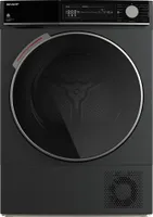 Sharp Wärmepumpentrockner 8kg Espresso Grey LED-Touch BubbleDrum KD-NHH8S9GA3-DE