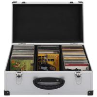 【Modernen Design】Werkzeugkoffer CD|Koffer für 60 CDs Aluminium ABS Silbern Produktgröße:43 x 29,5 x 18,5 cm Hochwertiger Möbel|Bürobedarf|Ablage,Organisation|CD|/DVD|Ordnungssysteme♔2002