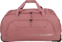 travelite cestovná taška na kolieskach Kick Off Wheeled Duffle Rose dusky pink 79cm