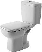 Duravit D-Code - Stand-WC-Kombination, Abgang nach unten, Alpinweiß 21110100002