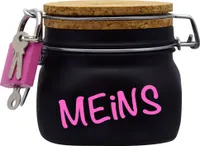 Spardose Geld Geschenk Ideen Meins Schwarz Größe S 0.5 Liter
