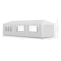 vidaXL Partyzelt 3x9 m Weiß