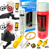 Shimano Hydraulik Mineral ÖL 100ml + F26 Scheibenbremsen Wartungs Service Kit MTB Ebike Tour Disc Entlüftungs bleeding Set,3in1 Bleedblock, Befüllbecher Trichter mit M5 Anschluss