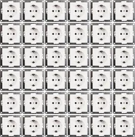 Schutzkontakt-Steckdose McPower ''Flair'' 250V/16A, Einsteckschutz, 36er-Pack