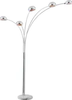 Globo Lighting stolová lampa kovová biela, LED