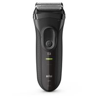 Braun Series 3 3020s - Folienschaber - 2 SensoFoil - 1 Middle Trimmer - Schwarz - Weiß - LED - Wechselstrom/Batterie - Nickel-Metallhydrid (NiMH)