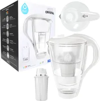 Szklany dzbanek filtrujący Dafi Crystal LED biały + filtr Dafi Classic w zestawie