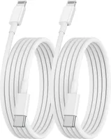 3x Lightning nabíjecí kabely pro iPhone, iPad a iPod – Typ- C 2 Meter / 2 Pack