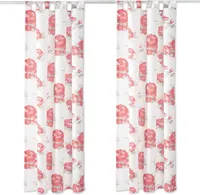 Záves 2-pack rose s pútkami (transparentný), veľkosť: 140x245cm