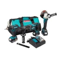 Makita  COMBO DLX3078TX1 18V DGA504 + DHR241 + DDF482 Winkelschleifer Bohrhammer Bohrschrauber