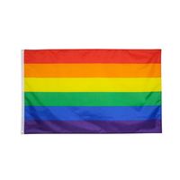 Flagge Fahne Regenbogen 90x150 cm Hissfahne mit Ösen Hißfahne Deutschland 