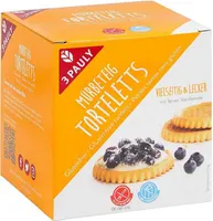 3 Pauly Mürbeteig Torteletts - 150g