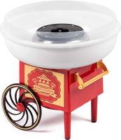 GADGY® Zuckerwattemaschine für zuhause - Baumwolle Candy Machine - Zuckerwatte Maschine für Zucker oder Bonbons - Zuckerwattegerät für Kindergeburtstag rot weiß