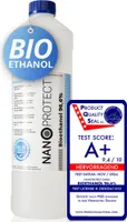 Nanoprotect Bioethanol 96,6% | 1 Liter | Flüssiger Ethanol Brennstoff für Indoor Kamin und Tischfeuer | Reiner Ethylalkohol als Lösungsmittel | e …