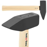 KOTARBAU® Hammer 1,5 kg  mit Holzschaft Stahlhammer 320 mm Schlosserhammer Vorschlaghämmer Ingenieurhammer Werkzeug