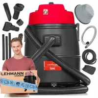 Mocny Odkurzacz ogrodowy do czyszczenia  basenu oczek wodnych 1400W 30L Lehmann Tang z funkcją dmuchawy