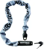 Kryptonite Keeper 785 I.C. Kettenschloss, 85 cm, 7 mm 3T Manganstahl, wetterfester Nylonüberzug, 2 ergonomische Schlüssel, Bohr- und Picking-resistenter Scheibenzylinder