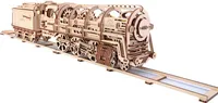 UGEARS 3D-Puzzle Dampflokomotive mit Wagen 443 Teile