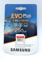 Samsung EVO Plus 256GB SDXC UHS-I U3 100MB/s Full HD & 4K UHD Speicherkarte (MB-SC256H/EU)