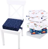 Sitzerhöhung Stuhl Kind 32x32x8 cm wasserfest - Sitzkissen Kinder Stuhlkissen Kindersitzerhöhung Sitzpolster Sitzauflagen Stuhlpolster Schaumstoff Stuhlerhöhung Marineblau