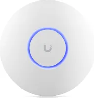 UbiQuiti U6+ - 2402 Mbit/s - 573,5 Mbit/s - 2402 Mbit/s - IEEE 802.11a - IEEE 802.11ac - IEEE 802.11ax - IEEE 802.11b - IEEE 802.11g - IEEE 802.11n - IEEE 802.1Q - 300 użytkowników - 139,35 m
