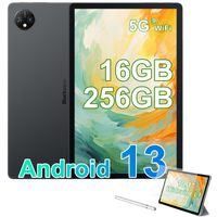 2023 NEUES Android 13-Tablet 10 Zoll Blackview Tab 10 WiFi, 16(8+8) GB RAM + 256 GB ROM + 2 TB Erweiterung, Octa-Core-Gaming-Tablet, 5G WiFi-Tablet, 13 MP/5 MP Kamera, 7680 mAh Akku, PC-Modus/Typ C