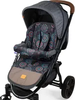 JUKKI Sitzauflage für Kinderwagen Doppelseitig Wasserdicht universal Kinderwagenauflage 3tlg [Fireworks]