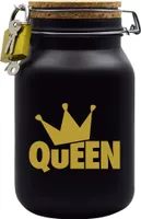 Spardose Geld Geschenk Ideen Queen Design2 Schwarz Größe XL 2 Liter