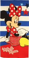 Minnie Maus Mädchen XL Strandtuch Handtuch Badetuch Badehandtuch blau gestreift 70x140cm