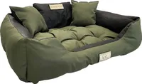 Hundebett KINGDOG Laufstall 145x115 cm personalisiert wasserdicht grün