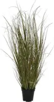 Gras Topf Kunstpflanze Kunstblume Polyester grün H 90 cm Ø 45 cm