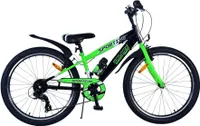 Volare Sportivo Kinderfahrrad für Jungen - 24 Zoll - 7 Gang - Schwarz Grün