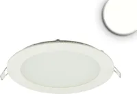 ISOLED LED Downlight, 12W, rund, ultraflach, blendungsreduziert, weiß, neutralweiß, dimmbar CRI90