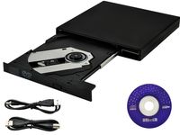 Externes DVD Laufwerk CD Brenner USB 2.0 Win Mac Linux Lesen-Schreiben 24x/8x  6291