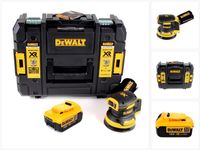 DeWalt DCW 210 NT akumulátorová orbitální bruska bezkartáčová 18V 12 000 ot/min 125mm + 1x akumulátor 4,0 Ah v TSTAK - bez nabíječky