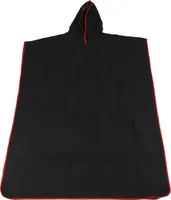 Surf Poncho, Handtuch Poncho mit Kapuze, schnelltrocknend, komfortabel, für Männer und Frauen, schwarz