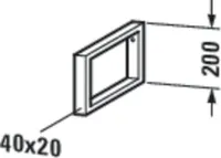 DURAVIT UV990300000 Konsolenträger-Handtuchhalter