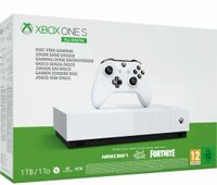Microsoft Xbox One S All Digital Edition 1 TB (bez mechaniky), bílá
