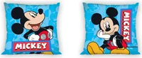 FARO Poszewka na poduszkę Mickey niebieska, bawełna, 40/40 cm