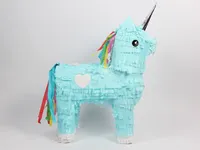 Schlagpinata Einhorn Geburstagdeko , Farbe wählen:blau