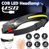 Lauflicht mit Reflektoren, Sport lauflampe joggen brustlampe, USB