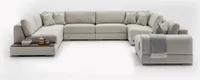 JV Möbel sofa narożna w kształcie litery U do salonu design