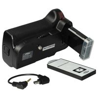 vhbw Batteriegriff kompatibel mit Nikon D5100, D5200, D5300 Kamera Spiegelreflexkamera DSLR, inkl. Wählrad
