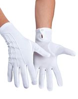 Baumwoll-Handschuhe weiß mit Drucker, Größe:S