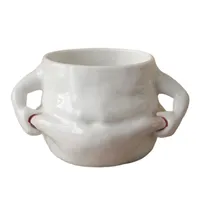 Tasse aus Keramik dicker Bauch 400 ml Kaffeebecher Kaffee Cappucino